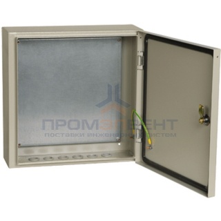 Щит металлический влагозащищенный ЩМП-4.4.1-0 74 У2 IP54, с монтажной платой  400х400х150 ИЭК