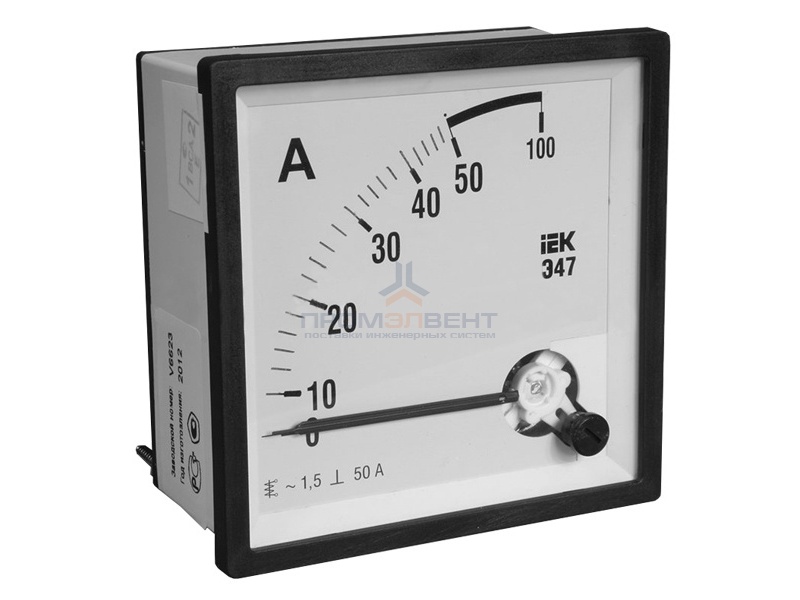 Амперметр Э47 100/5А кл. точн. 1,5 96х96мм